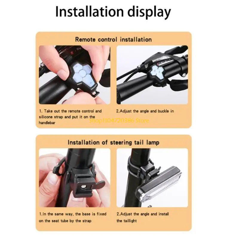 K0EA مصباح LED قوي للدراجة، مصباح خلفي للدراجة قابل لإعادة الشحن مع أوضاع متعددة