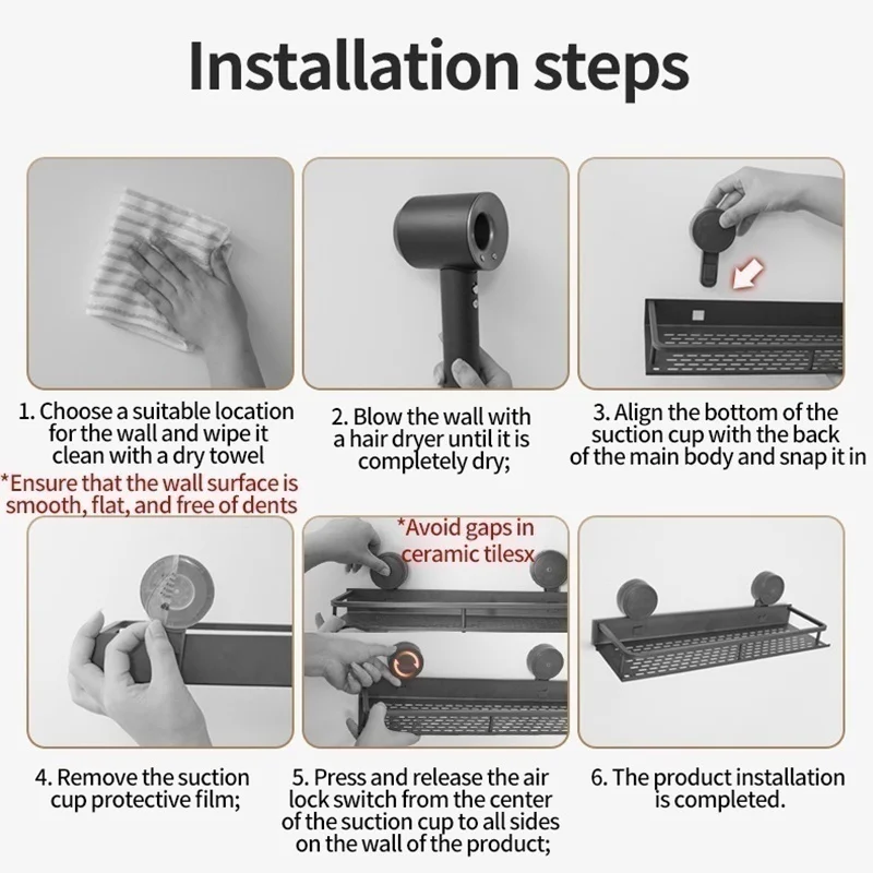 Multifunctional Suction Cup Hooks, No Drill Heavy Duty Wall Hanger for Kitchen Bathroom - view 5