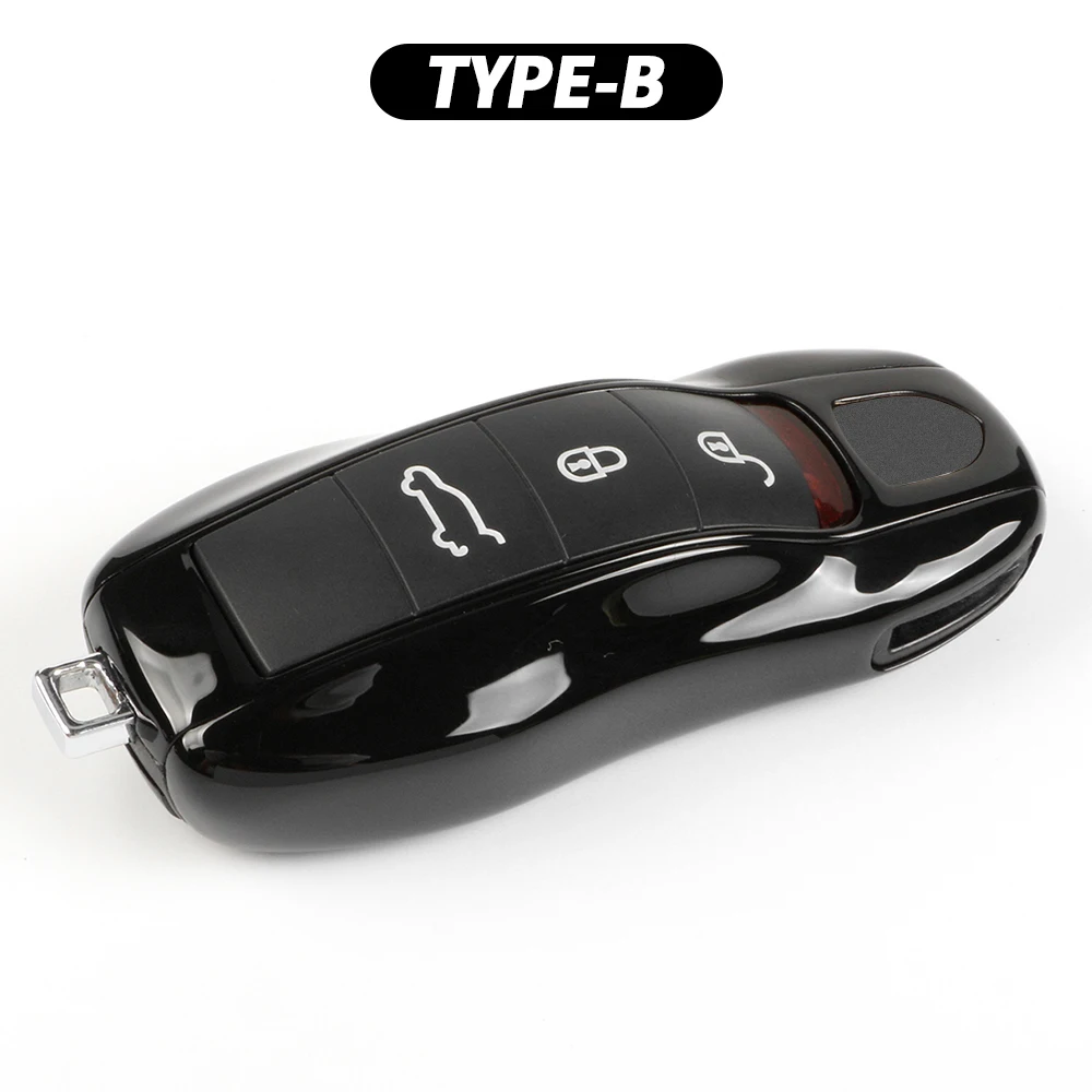 Car Key Case Cover Fob Shell For Porsche Cayenne Macan Cayman Panamera Carrera Boxster 911 970 981 991 781 971 9YA Aaccessories