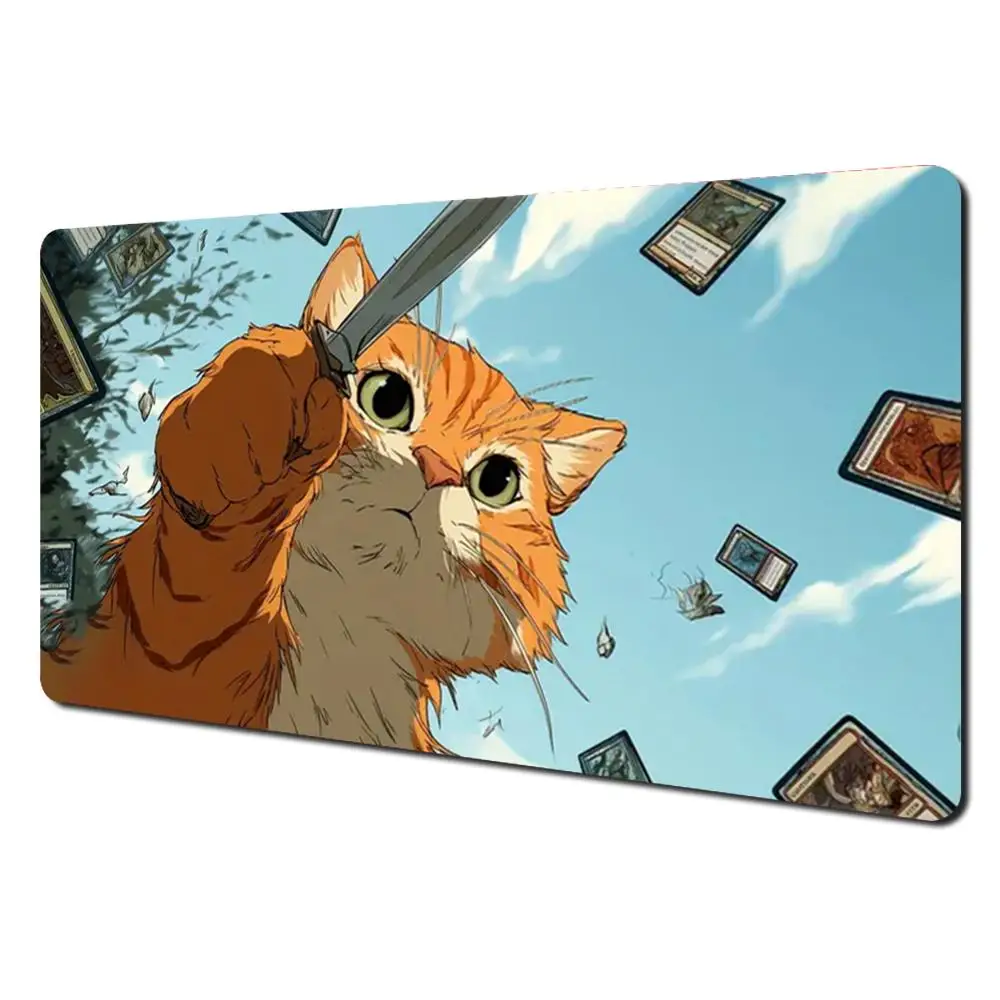 Cut Cat Mauspad The Magic Gathering Spielmatte Mauspad für MTG TCG Büro-Schreibtischunterlage für Arbeit, Spiel, Mini-PC, Laptop, niedlicher Teppich – Detail 12