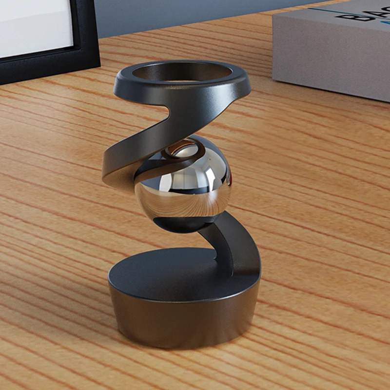 

Manual Rotation Imitation-magnetic Levitation Gyro Desktop Decoration Boredom Relief Creative Decoration Crafts