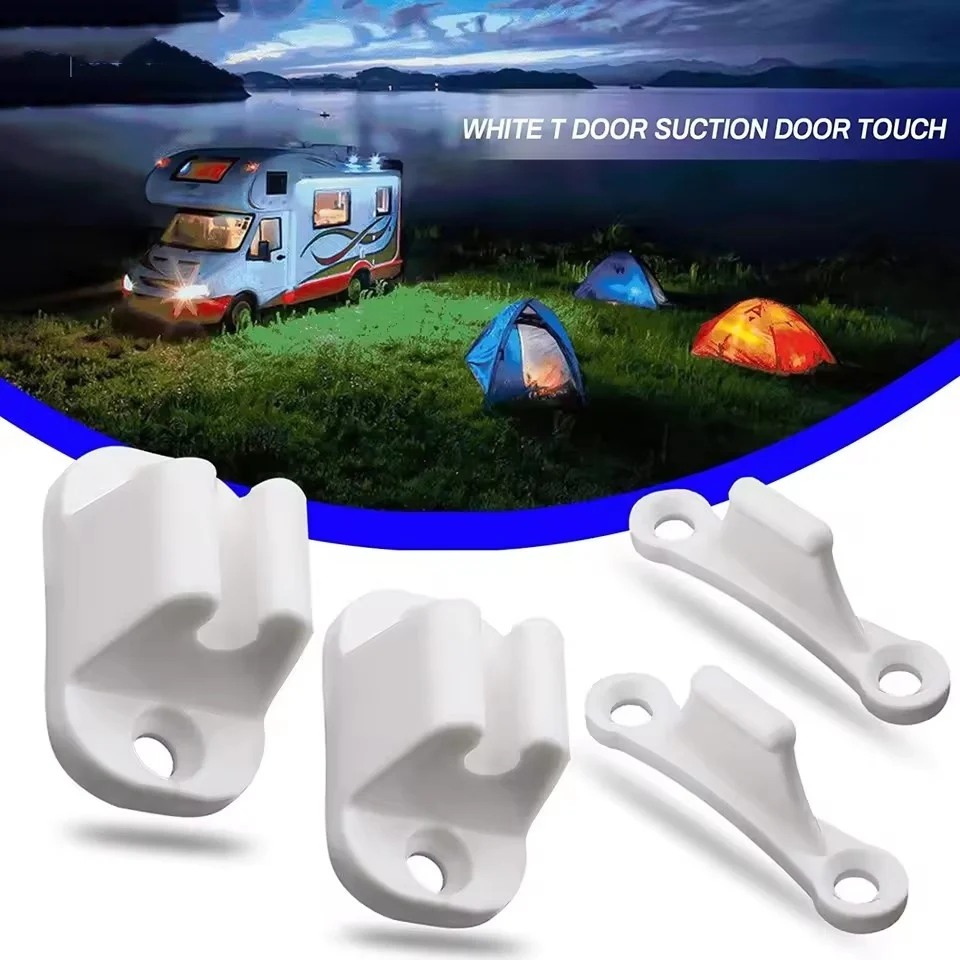 

1 Set Caravan RV Door Retainer Stopper Resile Catch Stay Limiters Camping Push Catch Holder Camper Motorhome Boat Trailer Nylon