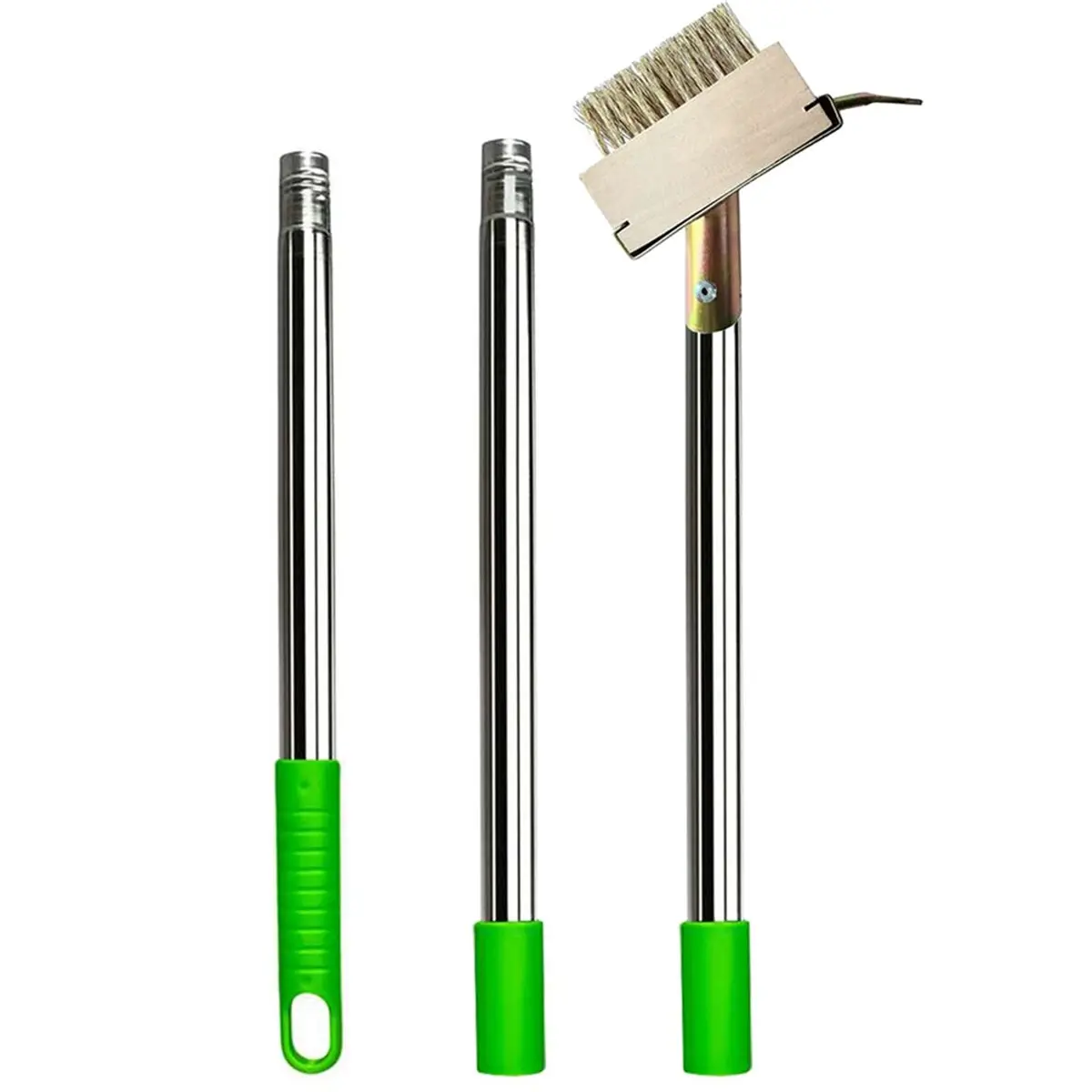 2026 NEW Stainless Steel Weed Removal Brush with Adjustable Long Handle Cracked Weeder Tool for Moss and Weed in Garden Remover