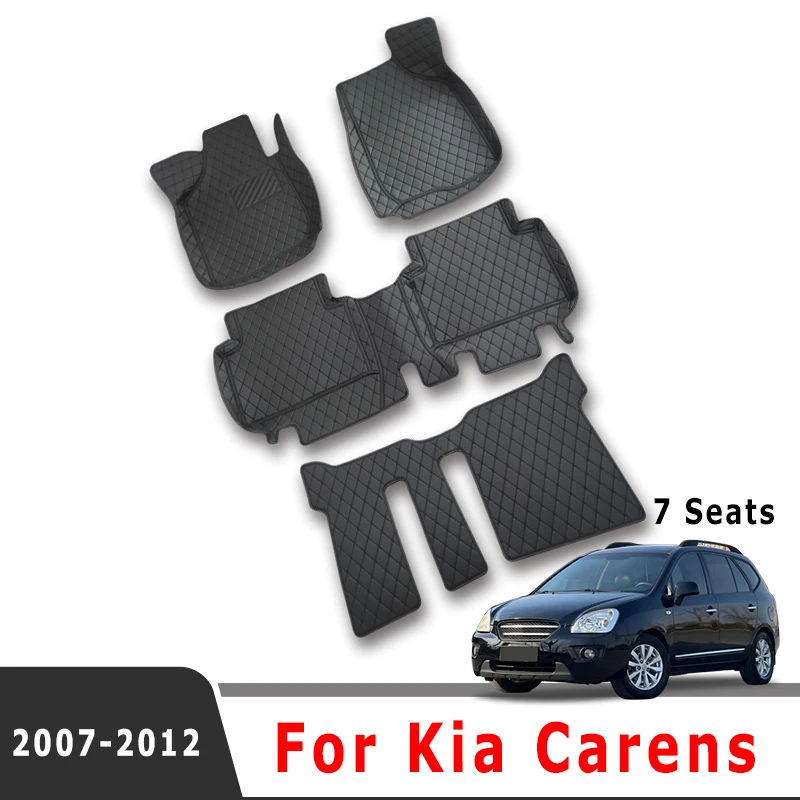 

Автомобильные коврики для Kia Carens 2012 2011 2010 2009 2008 2007 7-местные аксессуары Стайлинг украшения кожаные ковры авто коврики