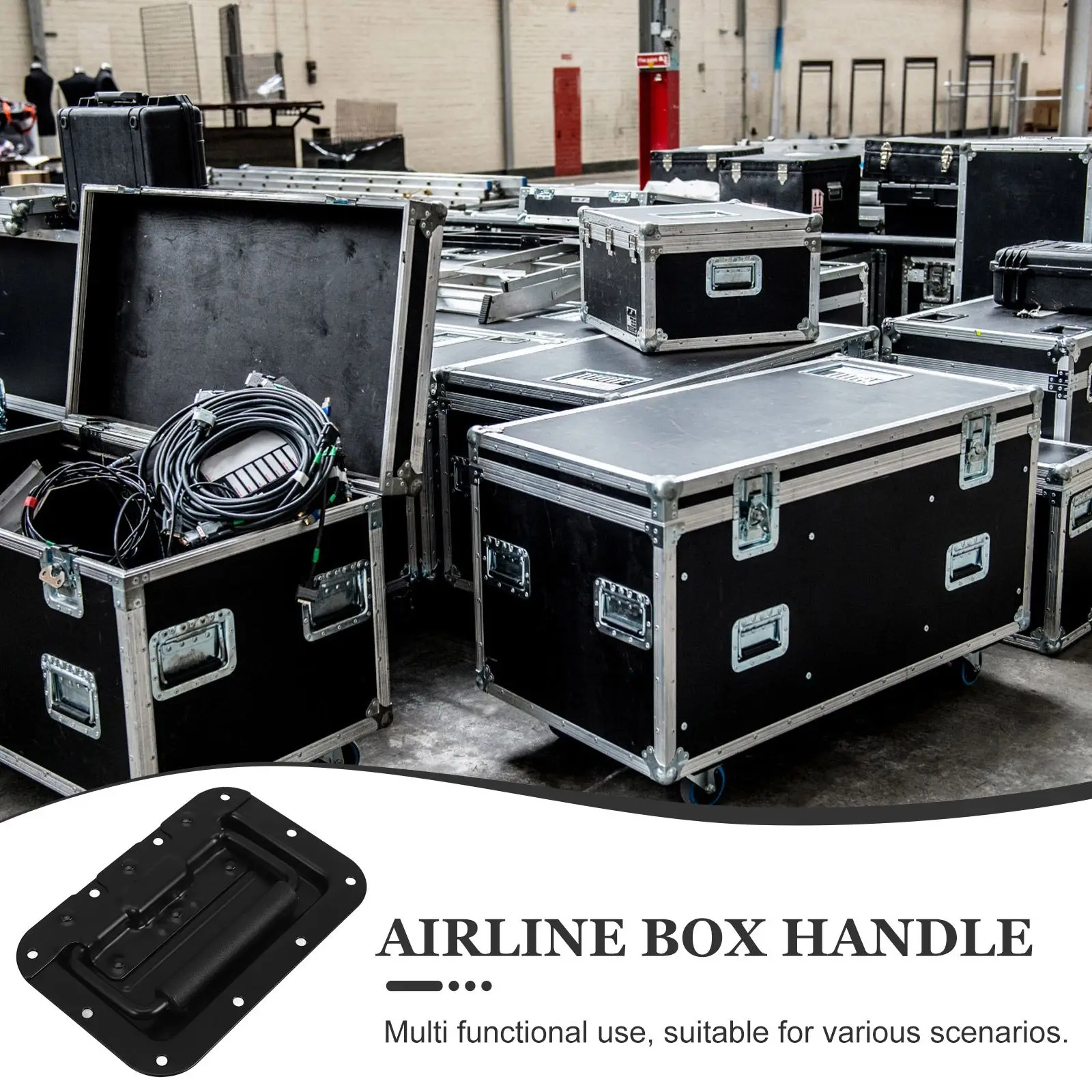 Spring Loaded Flight Case Handle 8MM Iron Installation Cabinet Furniture Framework Accessories