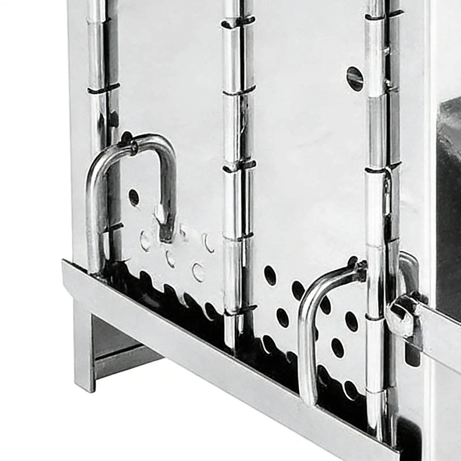 

Wood Burning Stove Portable Foldable Stainless Steel Camping Stove With Mini Charcoal Grill Lightweight Barbecue Grill