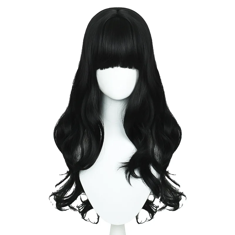 RWBY Four-Color War Chronicles Blake Belladonna Cosplay Wig With Simulated Scalp Top Black Wig