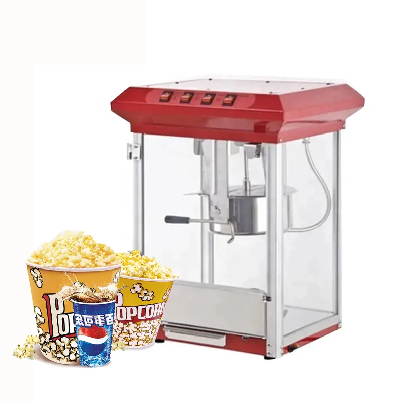 Wholesale Customization China Sugar Pop Corn Machine Hot Air Popcorn Maker Price Now with Trolley 110v