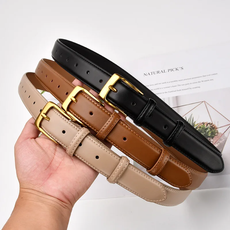 New Retro Belt Ladies Belt  for Women Luxury Designer Brand  Ceinture Pour Robe Leather Belt