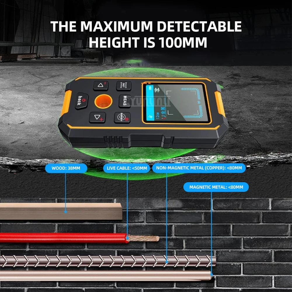 NF-513 wall detector pipeline rebar metal positioning scanner dark wire detection in the wall