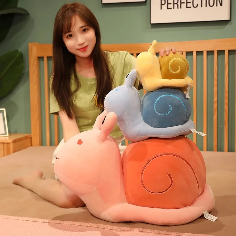 20cm Colourful Snails Plush Toy Stuffed Cartoon Animals Dolls Soft baby Cuddly Pillow Sofa Cushion Birthday Xmas Gift