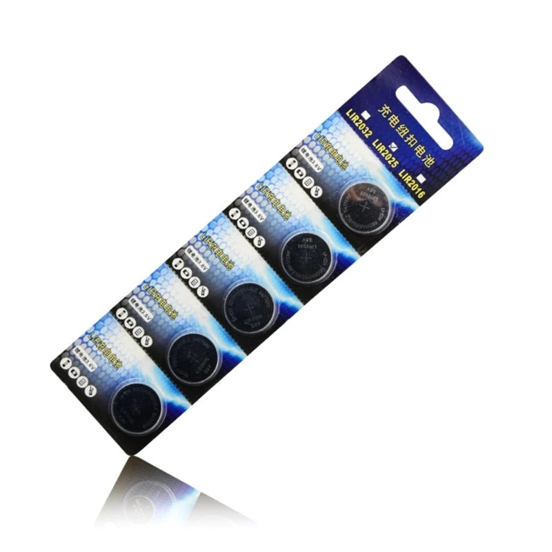 5/10/15/20/25/30pcs 3.6V 35mAh LIR2025 배터리 세트 CR2025 용 LIR 2025 버튼 셀 충전식 배터리 교체