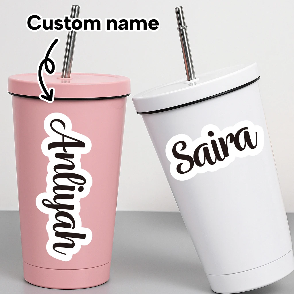 2 Sheets 12pcs Custom Name Stickers for Kids and Adults, Personalized Labels, Ideal for School, Bottles, and Gifts,Easy to Apply