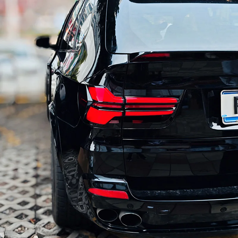 سيارة مصباح ليد خلفي لسيارات BMW X5 E70 2006-2013 LED الخلفية تشغيل ضوء + مصباح مكبح + عكس + إشارة بدوره ديناميكية #6