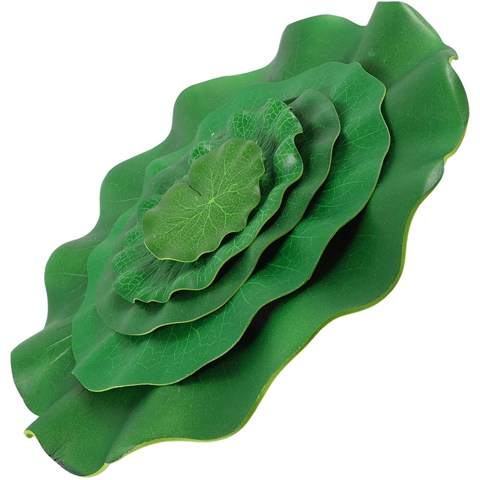 

5pcs Artificial Lotus Leaves Decoration for Pond Pool Aquarium Garden OutdoorFaux Fishpond Lotus Leaf Plants Ornaments