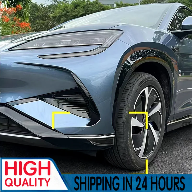 New New Resin Casting Anti-Collision Strips For BYD Sealion 07 EV 2024-2025 Front Rear Corner Bumper Sticker Exterior Decoration