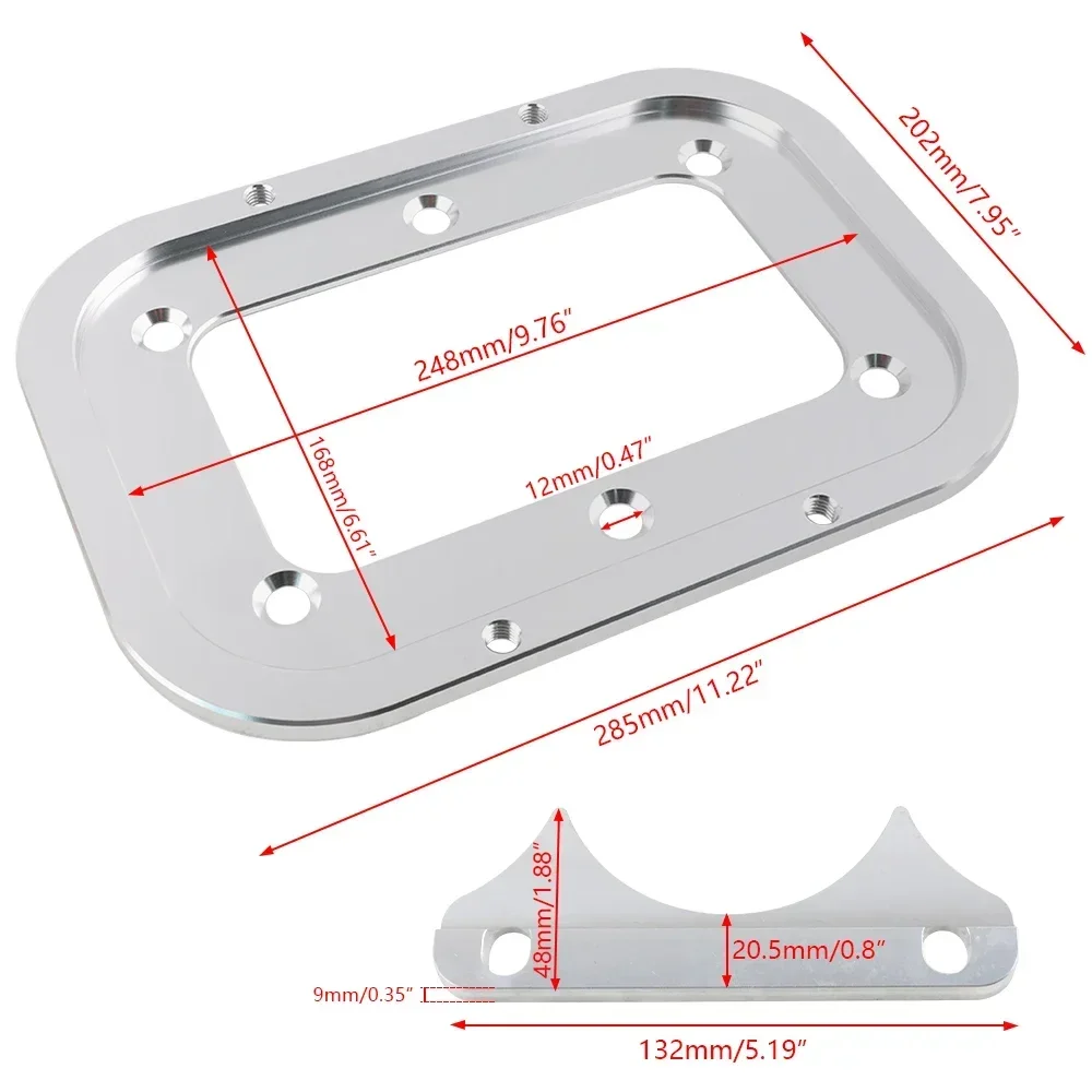 Silver Black Battery Relocation Holder Tray/Hold Down Mount Bracket For Optima D34 34/78 Battery Sizes Billet Battery Tray