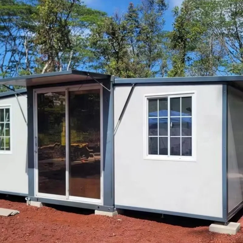 Prefab Folding Modular Casa, Expansível Container Casa, Fácil Instalação, 20ft, 40ft
