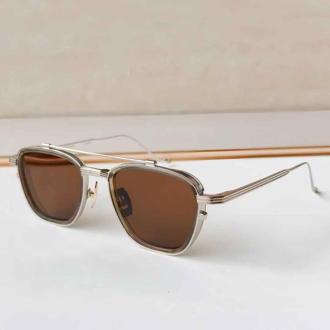 

JMM 1992 Retro Metal Sunglasses Vintage Designer Eyewear Double Bridge Acetate Lens UV400 Fashion Sun Glasses for Men Women