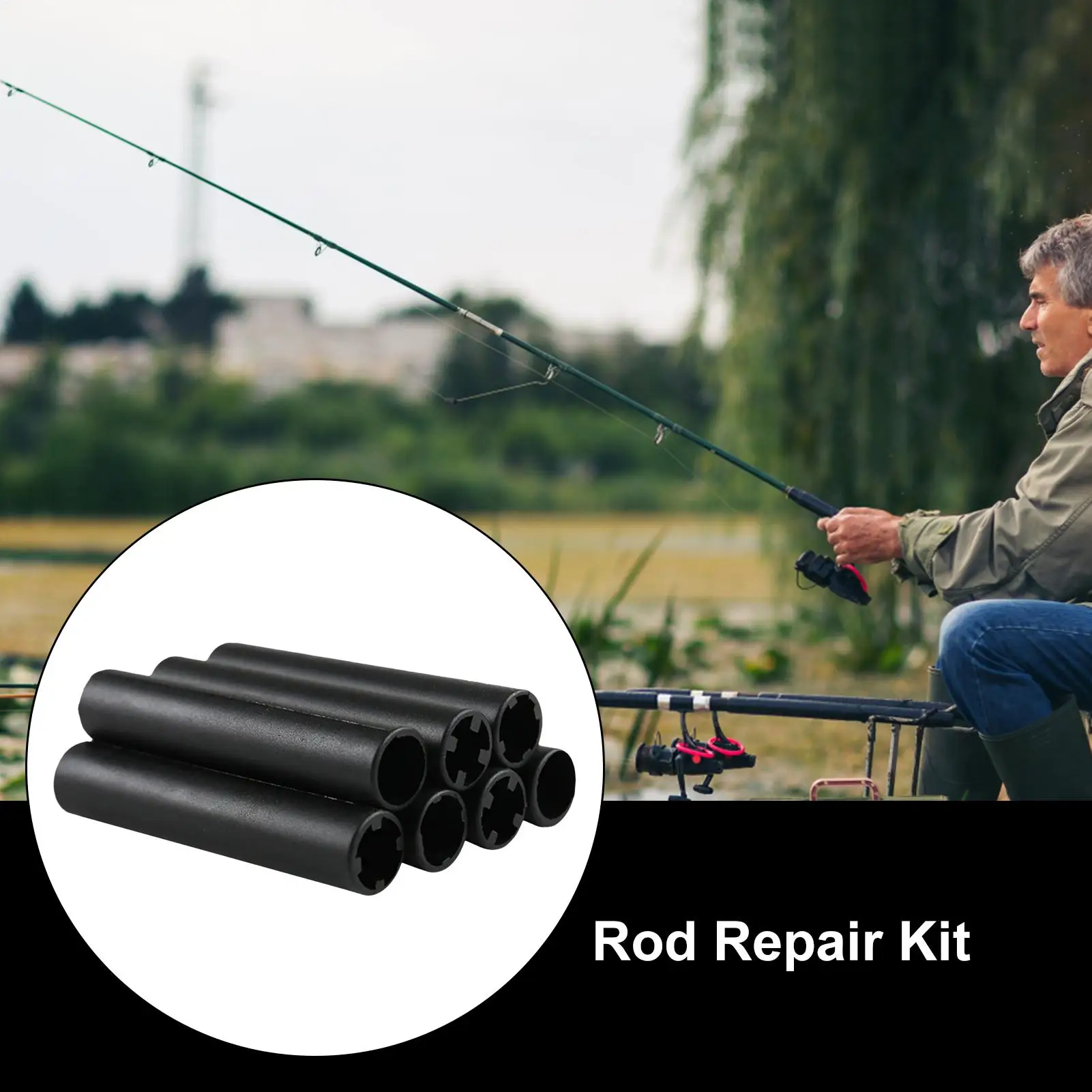 

Fishing Pole Repair Kit Fishing Rod Reel Seat Building Reel Seat Inner Tubes For Repair Enhanced Stability Modification