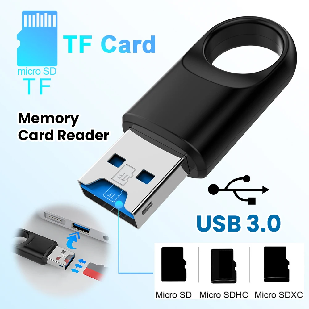 

Memory Card Reader Adapter USB 3.0 High Speed SD Card Reader for PC/Laptop/Smart Phone/Driving Recorder