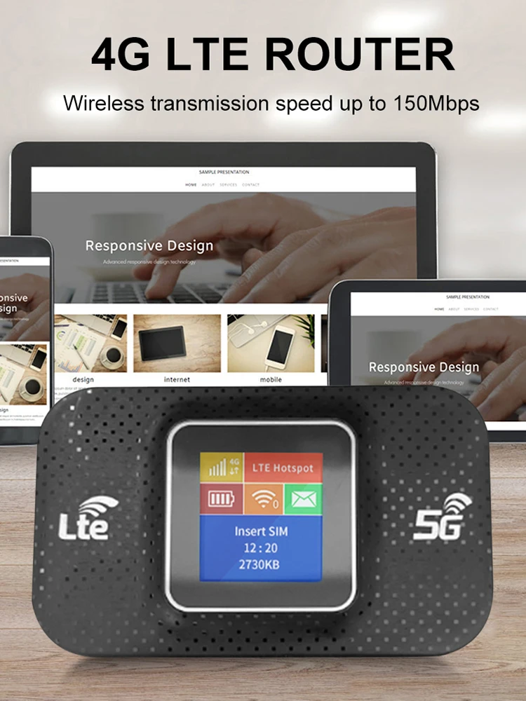 4G Lte موزع إنترنت واي فاي فتحة للبطاقات Sim راوتر محمول لاسلكي 3650mAh فتح مودم صغير خارجي هوت سبوت موبايل موزع إنترنت واي فاي للسيارة