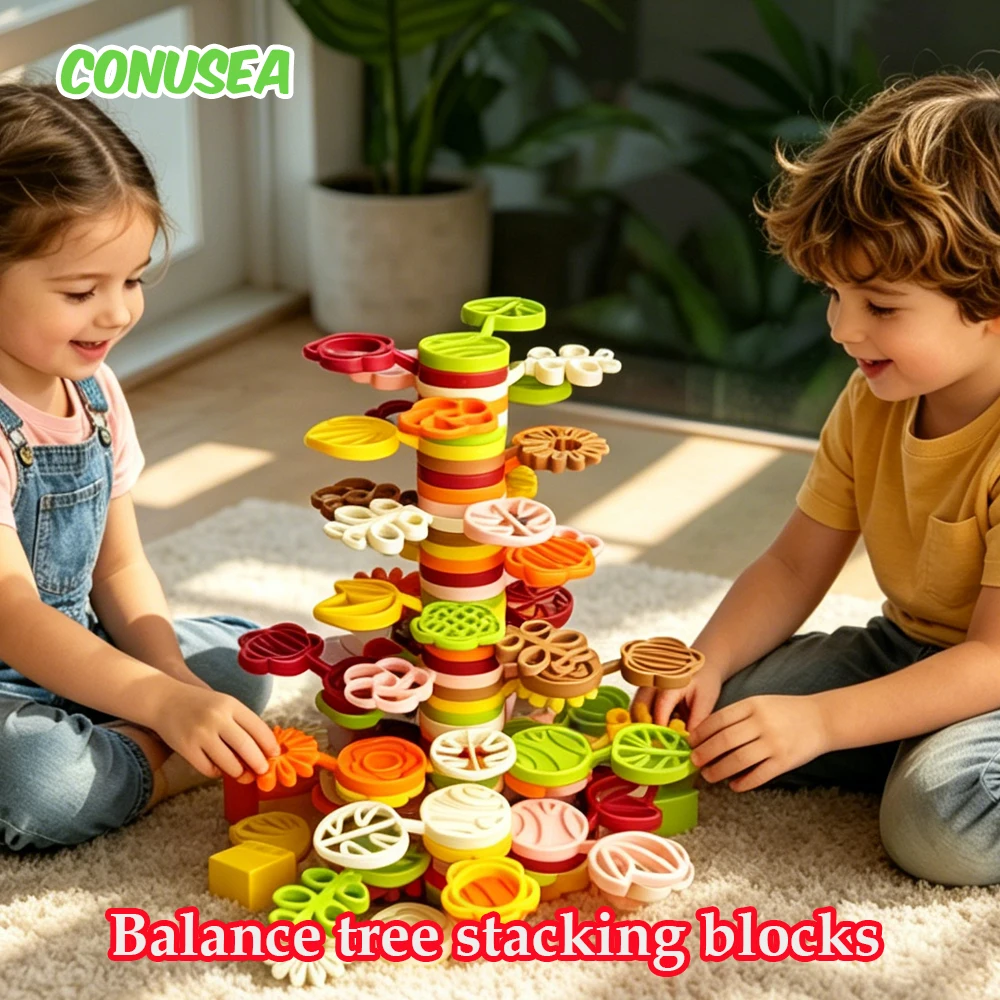 

Balance game Toy Building Block Interactive Preschool Stack Games Stack Blocks Assembly Diy Educational Brick Toys for Baby