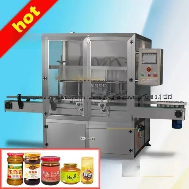 High Speed Liquid Filling Machine For Small Business Chili Sauce Syrup Beverage Packing