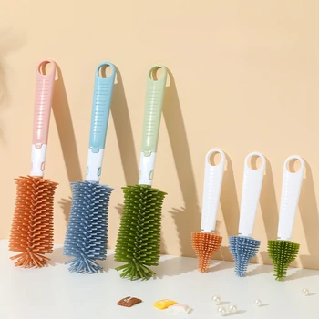 2 piece Silicone Baby Bottle Brush 1