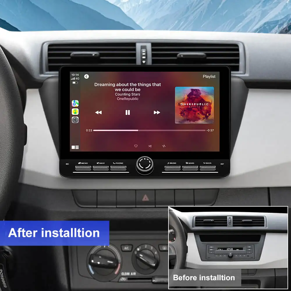 2026 NEW! Android 14 Car Radio Player Multimedia GPS for Skoda Kodiaq 2017-2021 Auto Stereo 4G Carplay Android Auto themes CAM