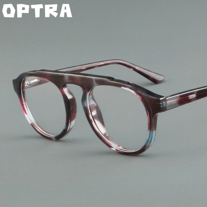 

Очки OPTRA: Новая модная круглая оправа из ацетата, разноцветные, универсальные, прочные, для компьютера, чтения, при близорукости, оптические