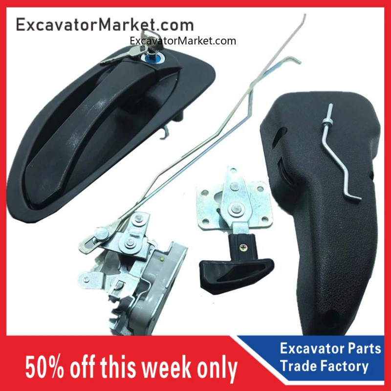 

for Excavator Parts Excavator Accessories Cab Door Locks Lock Block / Inside And Outside Handles For Hyundai R150-9