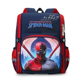 Marvel Pupil Cartoon Backpack Spider-Man Disney Princess Elsa 3D Hard Shell Reduced Burden Back Protection Backpack Kids Gifts