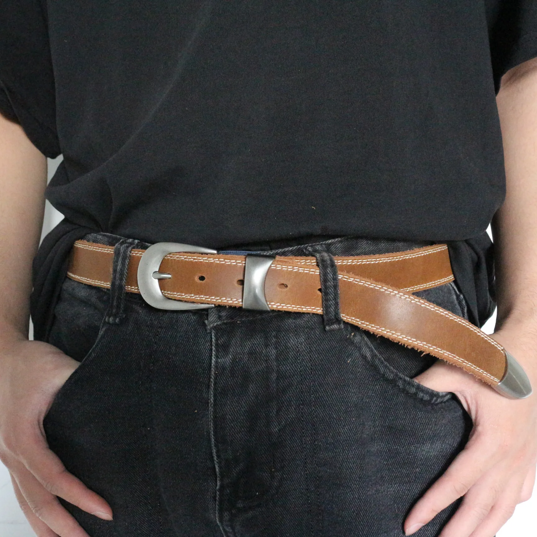 

Первый слой воловьей кожи 2,8 см, ремни из натуральной кожи для женщин, джинсовый пояс с пряжкой, мужской винтажный кожаный ремень Crazy Horse