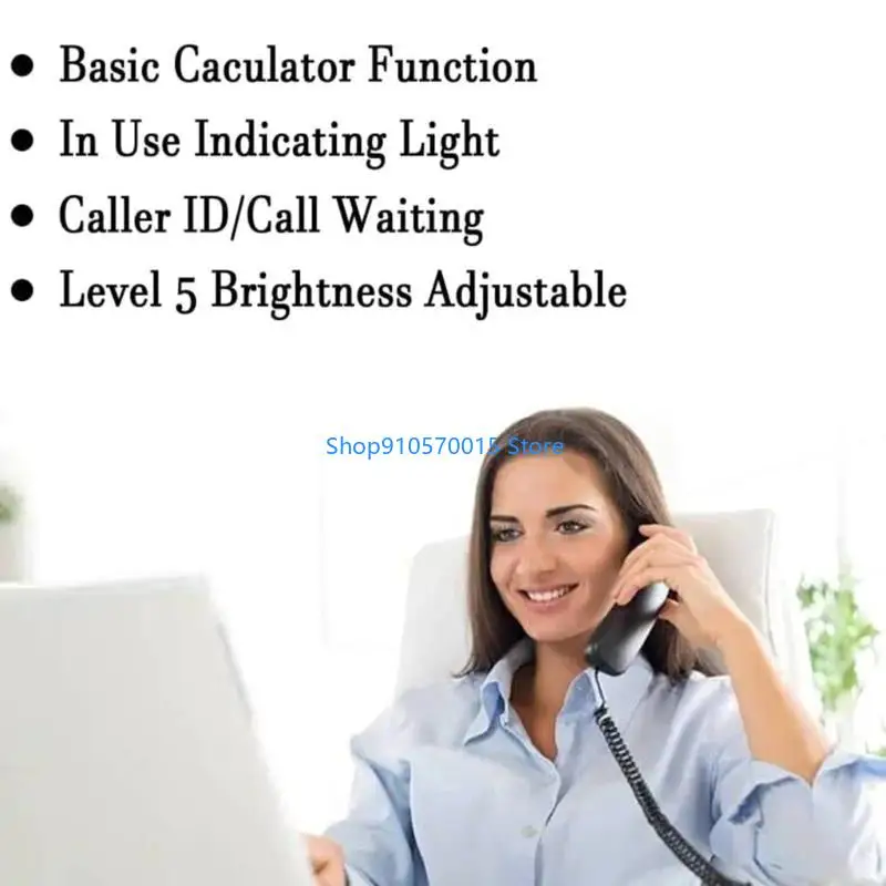B95C Landline Telephone Desktop Telephone Fixed Telephone Caller Telephone Front Desk Home Office with Call Display Telephone