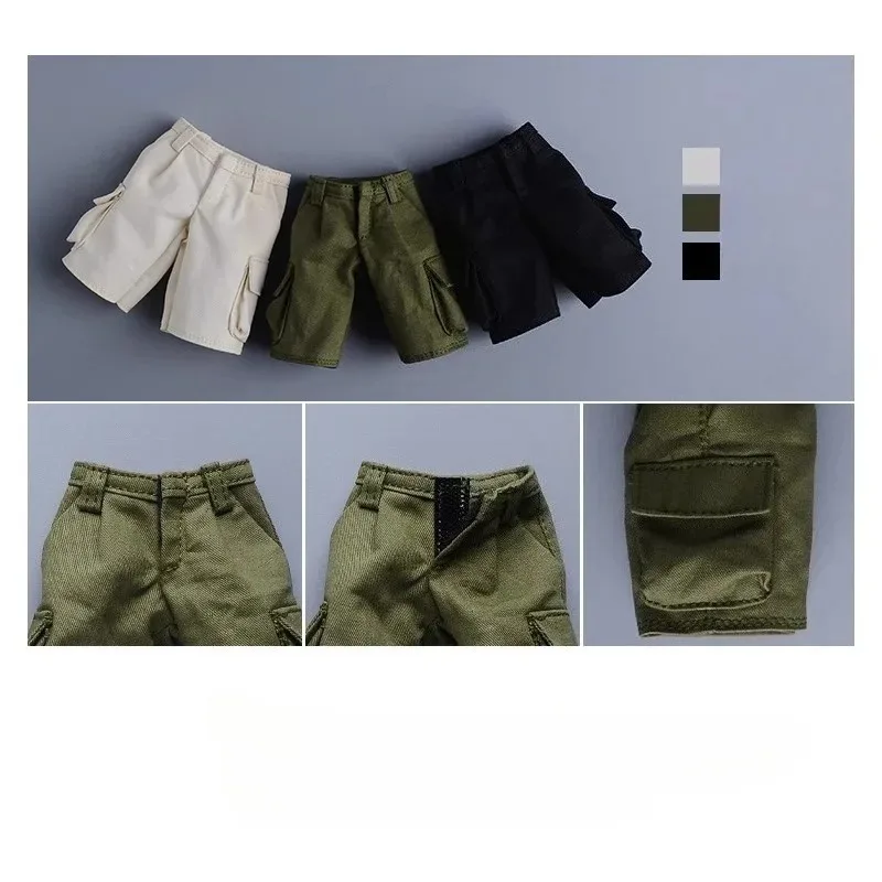 

Брюки средней длины в масштабе 1/12, модная рабочая одежда, брюки с поясом, модель одежды для 6-дюймовых мужских фигурок, украшения для тела.