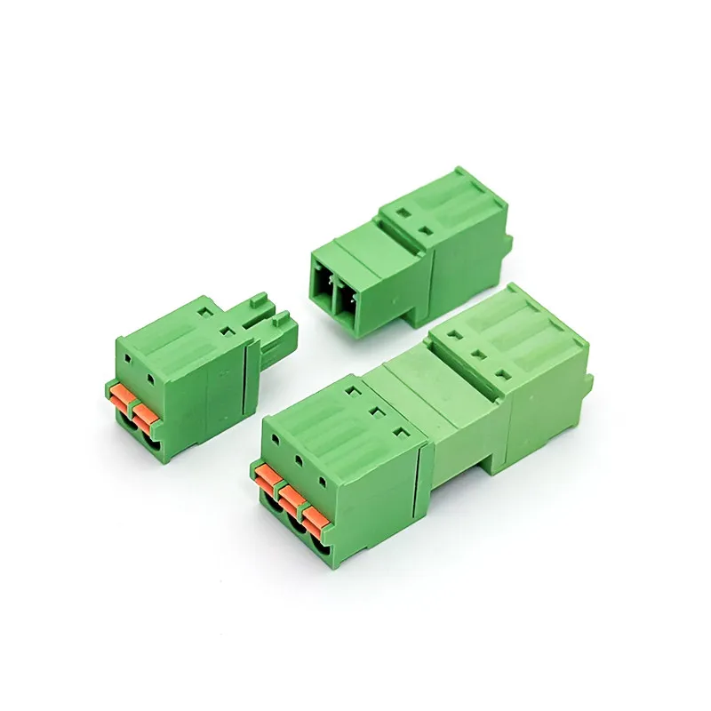 2EDGKDR 3.5mm solder free and screw free plug-in terminal block with spring pressing docking 15EDGKDP 3.5mm connector
