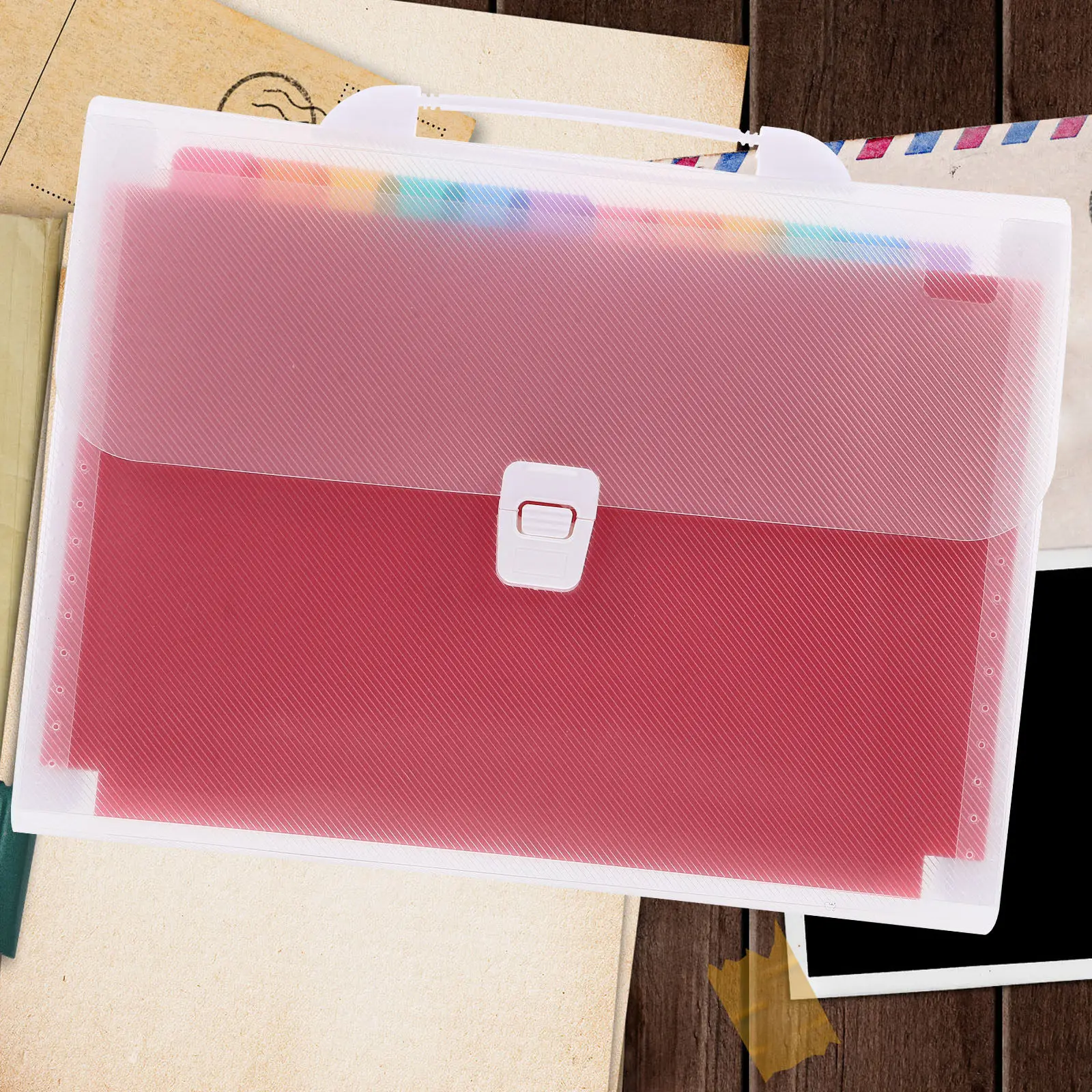 

Папка для офисных документов из ПВХ, расширяющаяся, портативная, многослойная, для хранения чеков и сортировки счетов