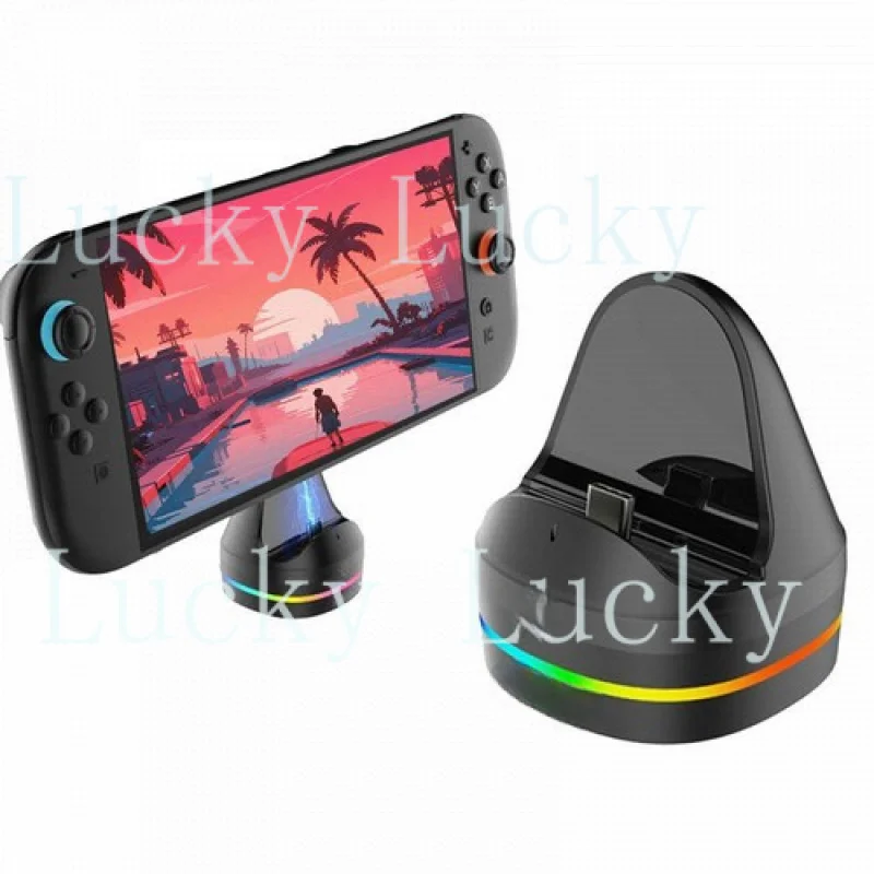 f  Portable Charging Dock with RGB for Switch 2 Console M9A1 A1D2 view 3