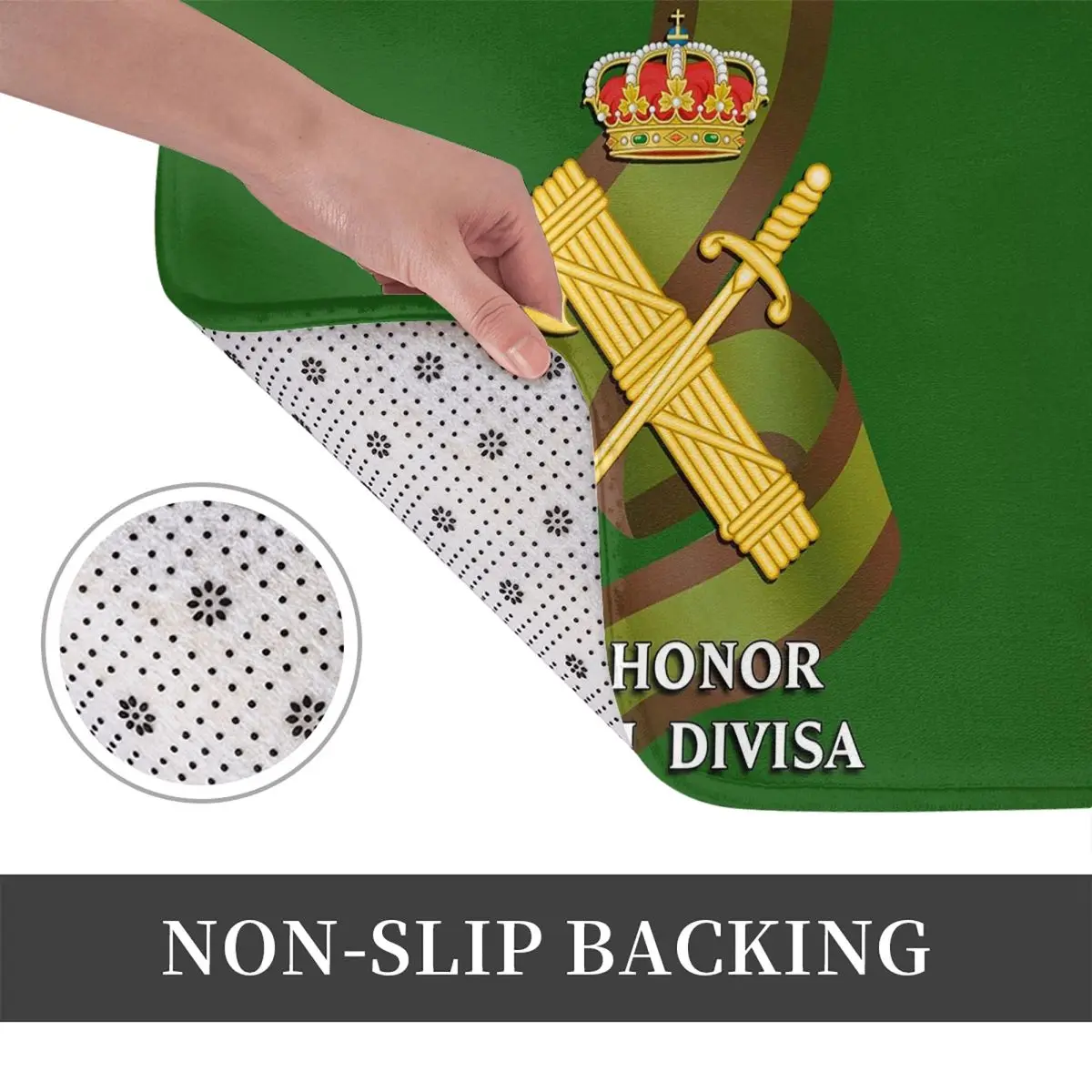 Spanish Guard Civil Spain Flag Anti-slip Doormat Floor Mat Absorbent Mat Carpet Rug for Kitchen Entrance Living room Footpad Mat