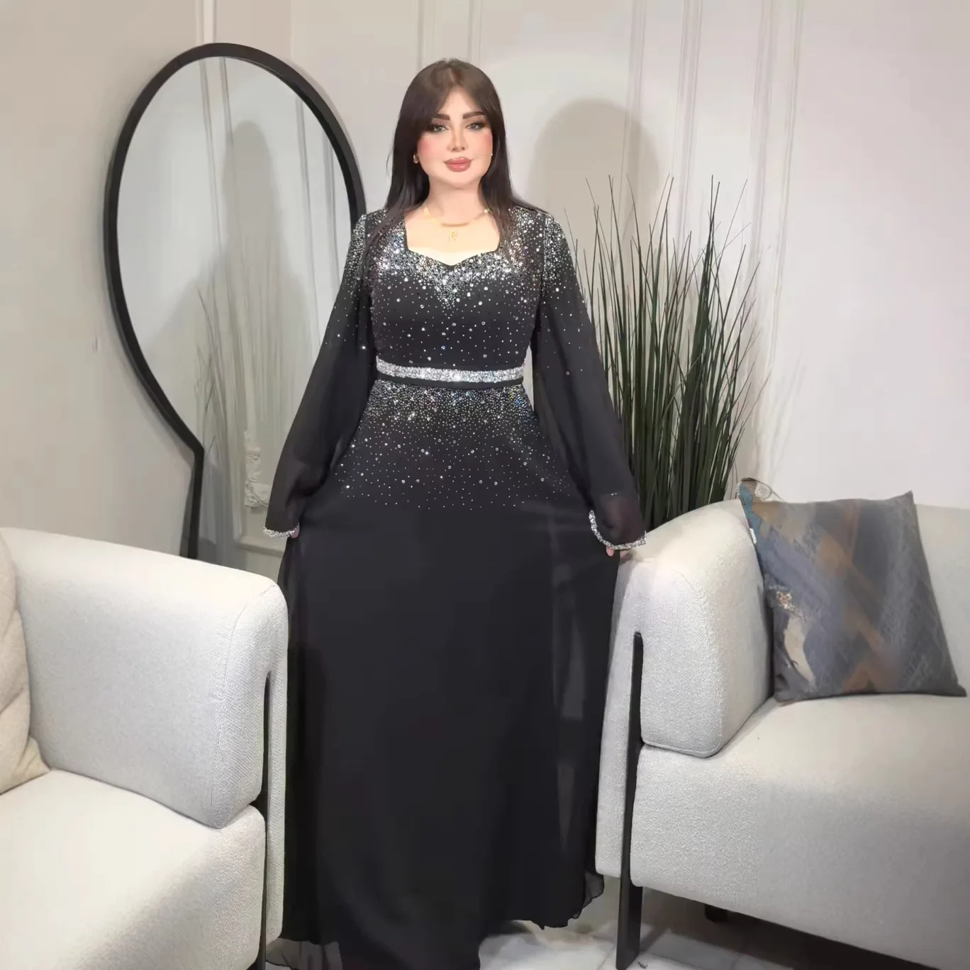 

African Dresses for Women Spring Summer Dashiki Long Sleeve Polyester Maxi Dresses Outfits Ankara Dress Africa Clothing 2026