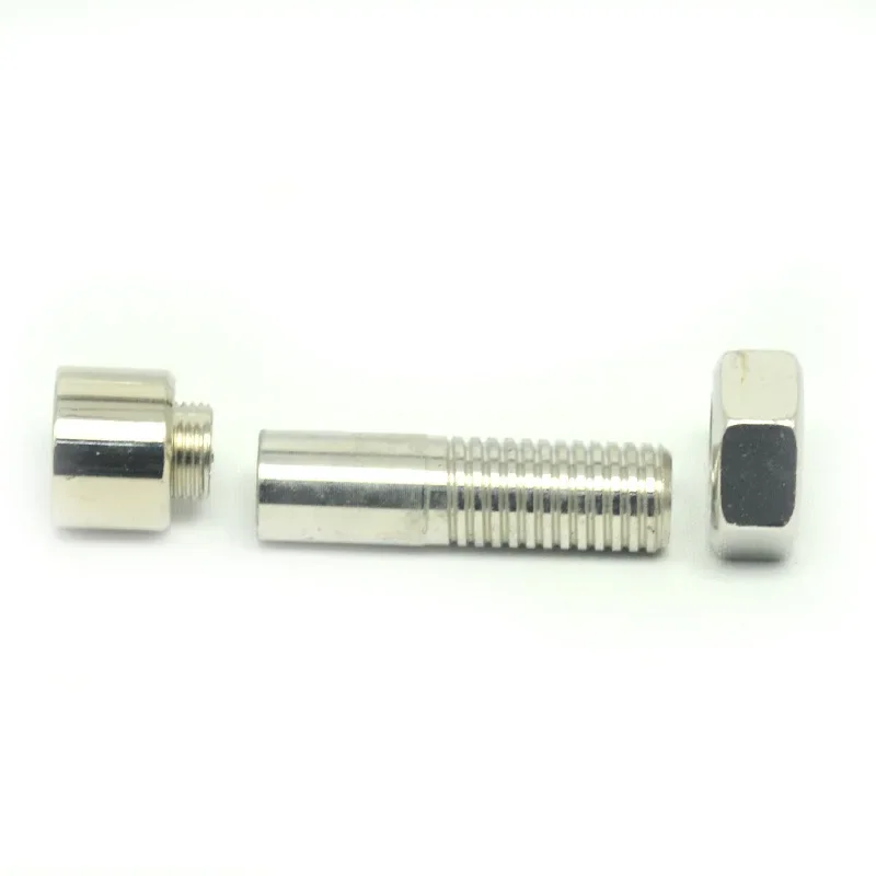 1pc Private Money Box Mini Diversion Safe Creative Metal Screw Shape Medicine Storage Screw Shape Pill Box
