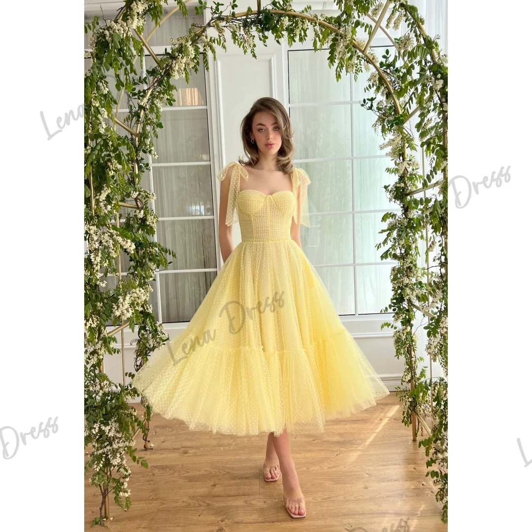 Gauze Robe Soiree De Luxe 2024 Lena Elegant Party Dresses 2024 for Wedding Guest Dress Women Line A Graduation Dresses Woman