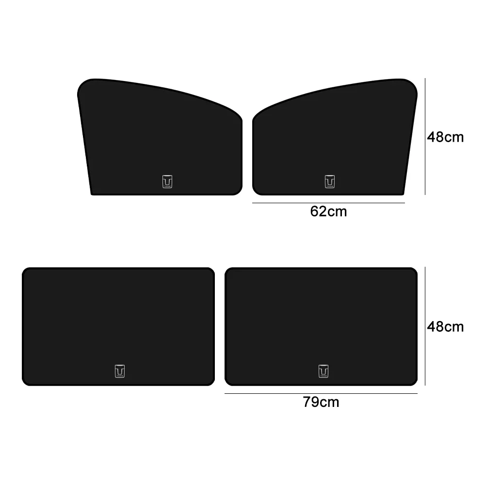 For GWM Tank 300 500 2020 2021 2022-2024 Accessories Auto Front Rear Black Sun Visor Magnetic Car Side Window Sunshade Cover