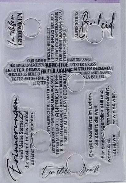 German Clear Stamp  Seal For DIY Scrapbooking / Album Decorative Clear Stamp  A5150