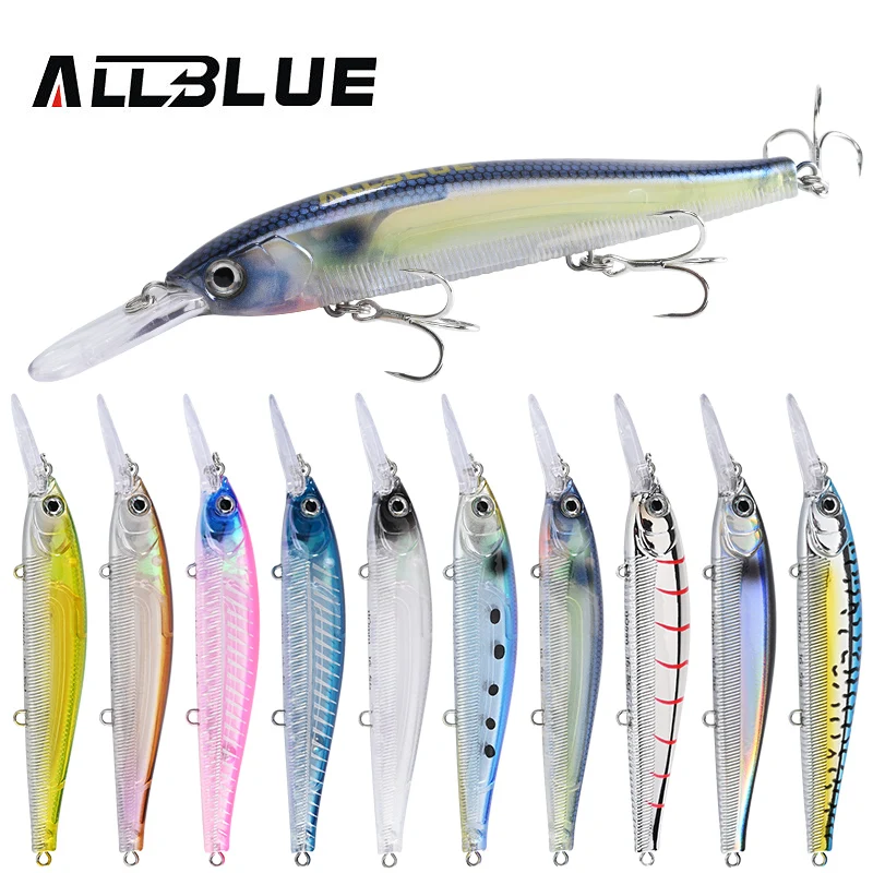 Jerkbait ALLBLUE 3D Deep Wobbler – Hundimiento lento para lubina y lucio - imagen 5
