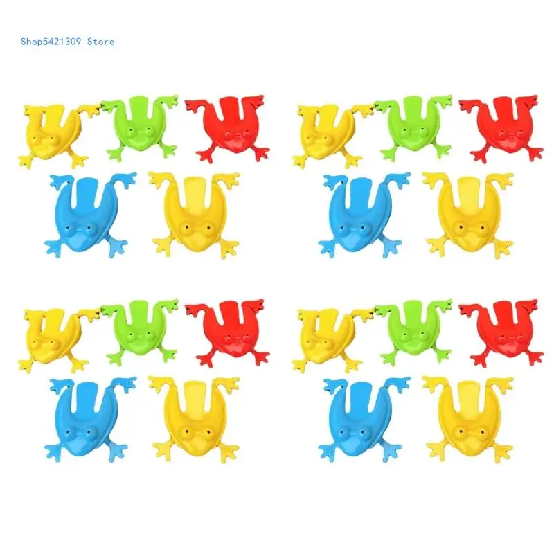 

85WA Set of 20 Jumping Leaping Toy Table Colorful Finger Pressing Supplies Toy Game Leaping Toy