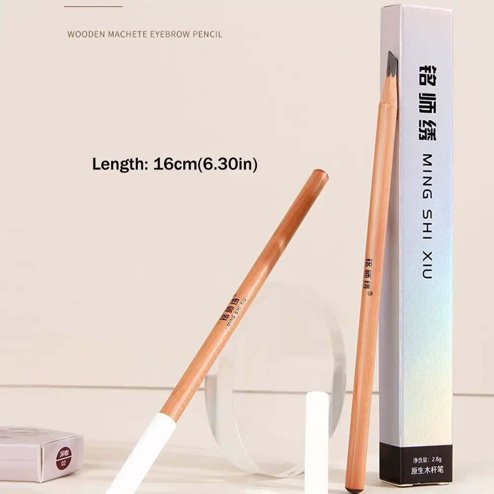 ปากกาเขียนคิ้วไมโครเบลดดิ้งแบบแข็ง ติดง่าย สีธรรมชาติ ให้คิ้วดูเป็นธรรมชาติ ติดทนนาน กันน้ำ