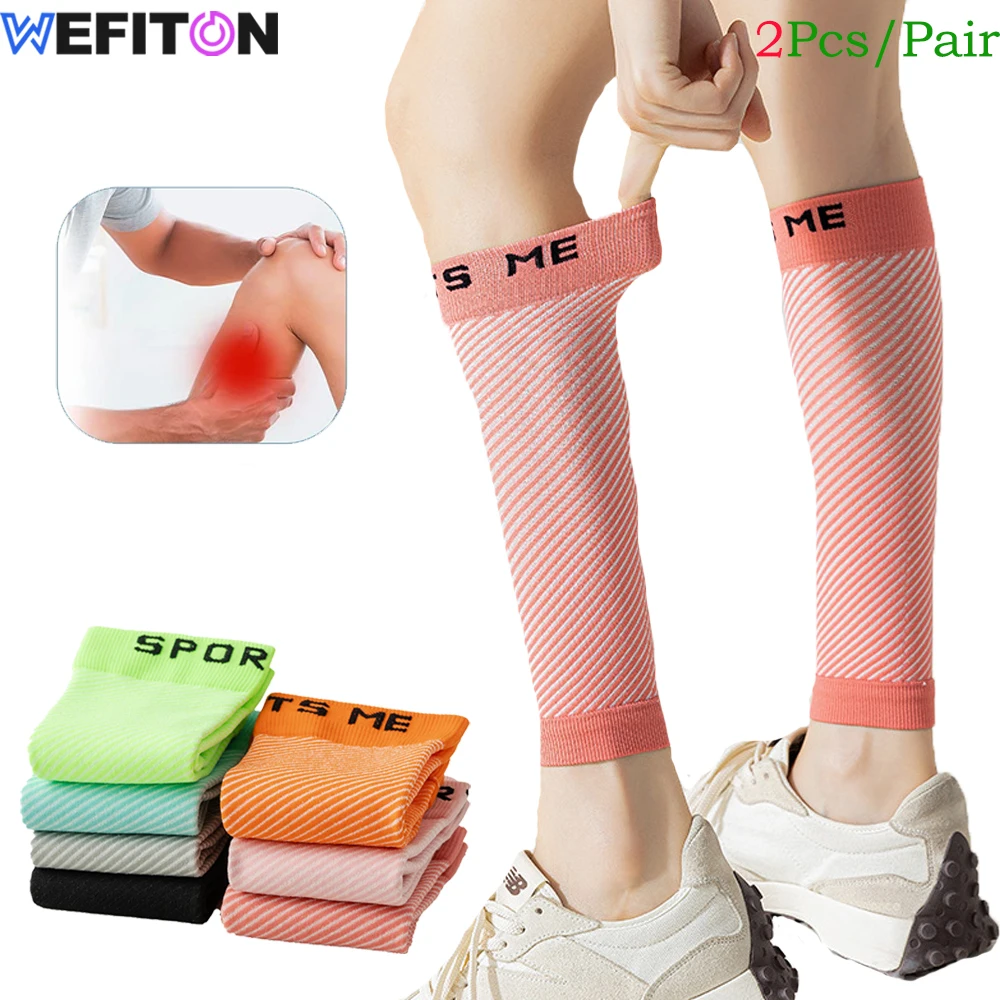 1Pair Calf Compression Sleeves Men Women - 23-32mmHg Shin Splint Compression Sleeve Recover Varicose Veins,Torn Calf,Pain Relief