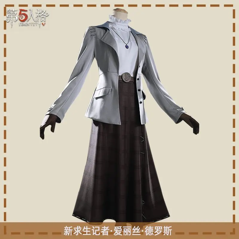Identity V Journalist Alice DeRoss Cosplay Costumes Set for Cosplay Contest Photo Shooting